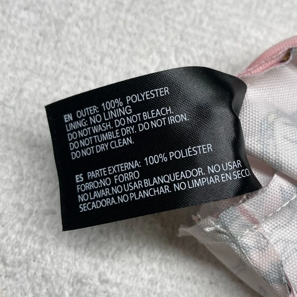 Kendall + Kylie Unicorns and Butterflies Print Bag Pouch Pink Zip Top New